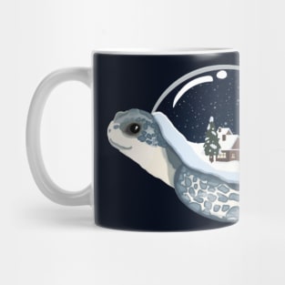 Turtle Snow Globe Winter Wonderland Mug